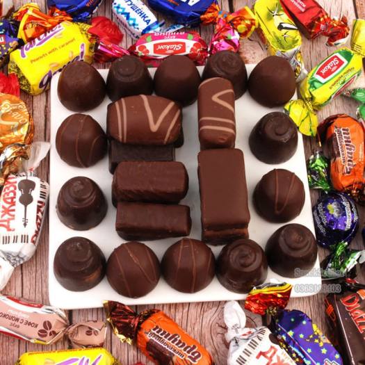 Kẹo Socola Nga Mix Vị Gói 500G