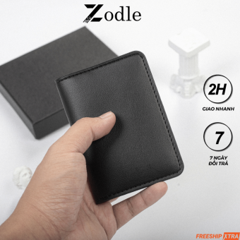 Bóp Ví Mini Unisex ZODLE Cao Cấp Giá Rẻ Nhiều Ngăn Đựng Tiền Thẻ Card Phong Cách Lịch Lãm Giản Dị