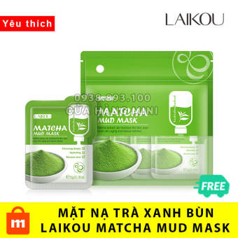 【YÊU THÍCH】 Combo 12 Gói Mặt Nạ Matcha Bùn Trà Xanh Laikou Matcha Mud Mask