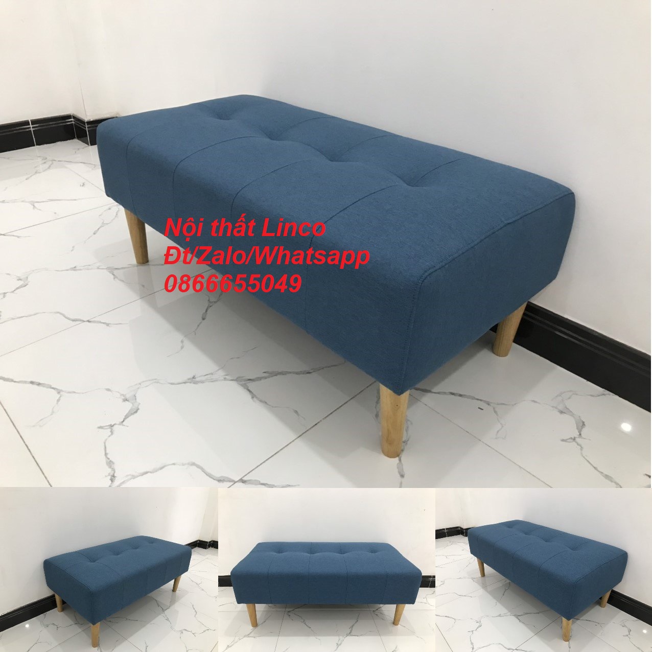 Ghế đôn chữ nhật nhỏ gọn để khách ngồi chờ giá rẻ