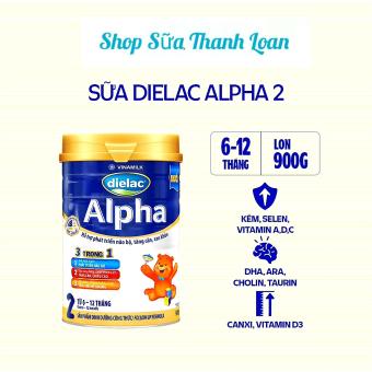 SỮA BỘT VINAMILK DIELAC ALPHA 2 900G (CHO TRẺ TỪ 6 - 12 THÁNG TUỔI).