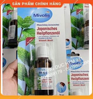 Tinh dầu bạc hà Mivolis Japanisches Heilpflanzenol 30 ml nội địa Đức