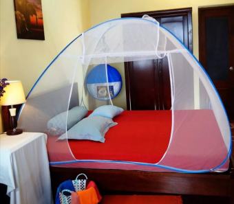 Màn mùng tự bung có cửa cao cấp. Kích thước 1,6 x 2m. 1,8 x 2m. 2 x 2,2m