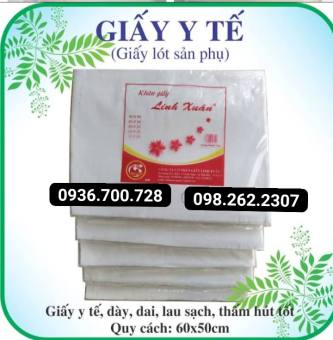 KHĂN GIẤY Y TẾ LINH XUÂN LÓT DỊCH SẢN PHỤ