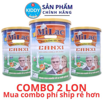 Combo 2 lon sữa Milac Canxi 900g