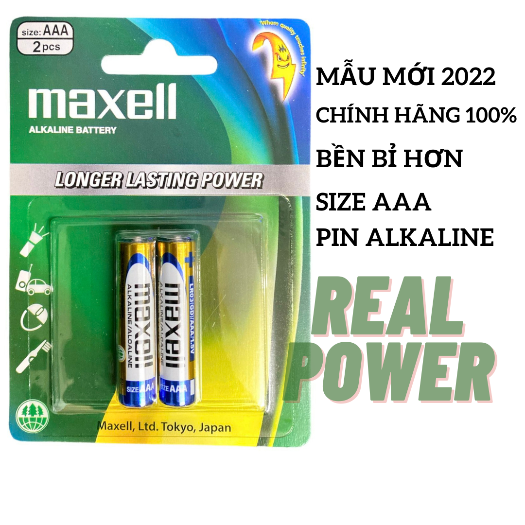 [HCM]Pin Đũa AAA Alkaline Maxell 1.5v