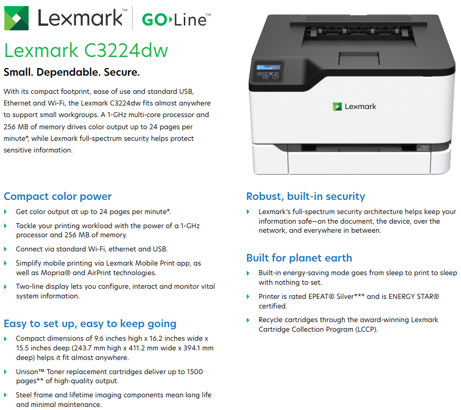 lexmark mx410de wifi