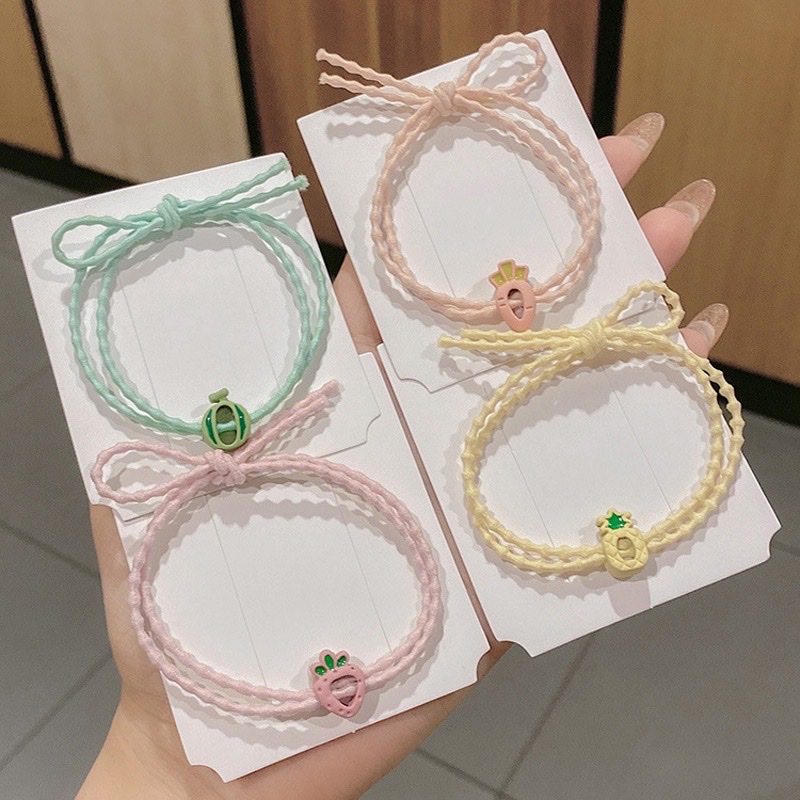 Set 2 dây cột tóc màu kẹo ngọt mika mika