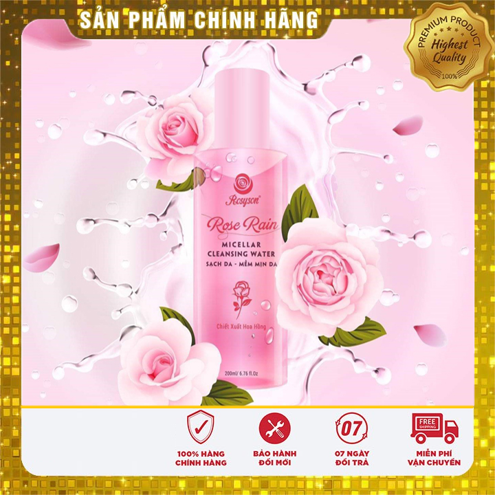 Nước tẩy trang rosy sweet love toner hoa hồng rosy