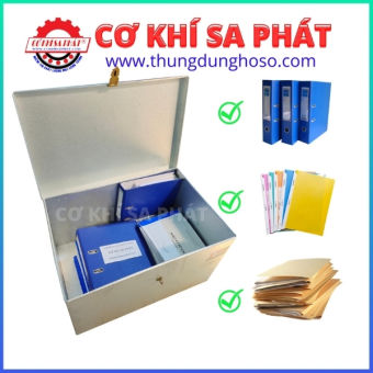 Thùng tôn đựng hồ sơ,  tài liệu công ty, hồ sơ, bìa còng, file càng cua, bìa kẹp (kích thước chuẩn 60 x 40 x 35 cm)