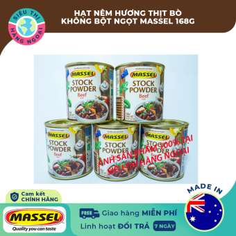 Hạt nêm hương thịt bò không bột ngọt Massel 168g [an toàn; thơm ngon; chất lượng] Hàng Úc Chính hãng