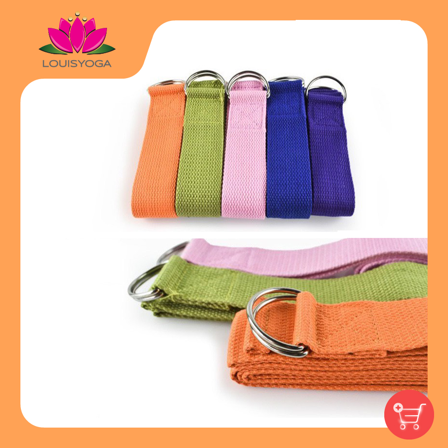 Dây tập yoga, thể hình đa năng 1.8m x 3,8cm - Dây đai tập yoga - Dụng cụ tập yoga - Hùng Yến Sport
