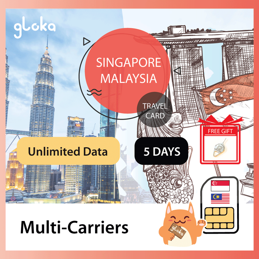 Sim data 4g du lịch singapore - malaysia không giới hạn dung lượng 5 ngày