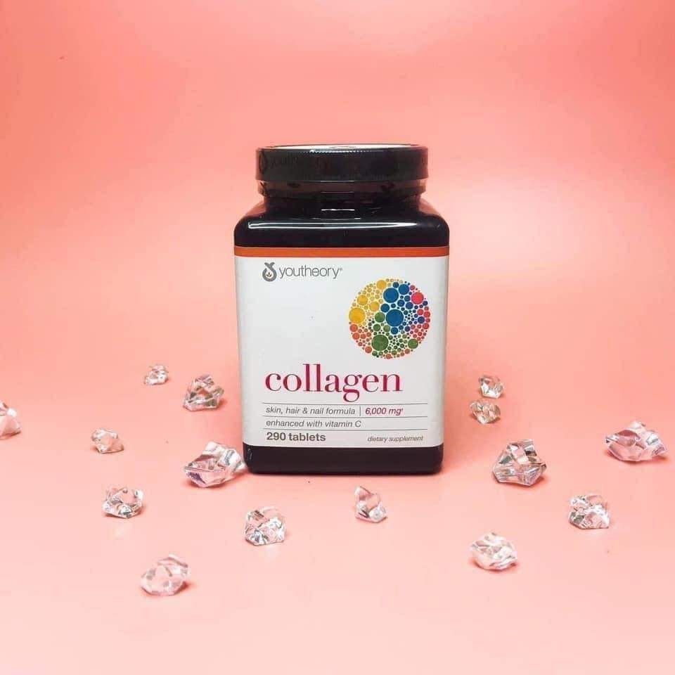 Viên uống đẹp da collagen youtheory type 1,2&3 của mỹ 290 viên