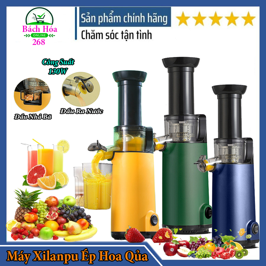 Máy ép chậm Mini, máy xay ép trái cây - máy ép chậm xilanpu công suất 130w, Máy ép nước trái cây hoa quả rau củ đa năng siêu tiện lợi hót nhất mùa hè này - ép khỏe các loại hoa quả