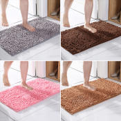 Chenille Microfiber Absorbent Non-slip Doormat - 