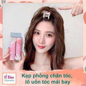 Kẹp phồng chân tóc tự dính, lô uốn mái bay tự dính, có kẹp chắc chắn