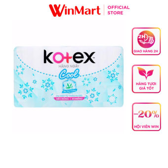 Băng vệ sinh Kotex hàng ngày cool siêu mỏng 40 miếng