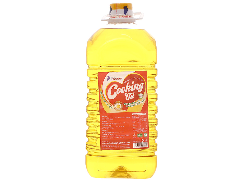 Dầu thực vật Cooking Oil Nakydaco can 5 lít