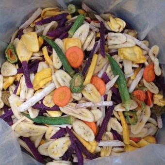 1kg rau củ quả sấy giòn