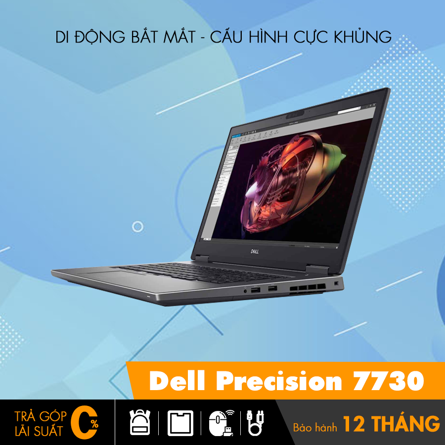 Dell precision 7730 intel core i7 ddr4 32gb 2666mhz	ssd 512gb nvidia quadro p3200 6gb & intel uhd graphics 630