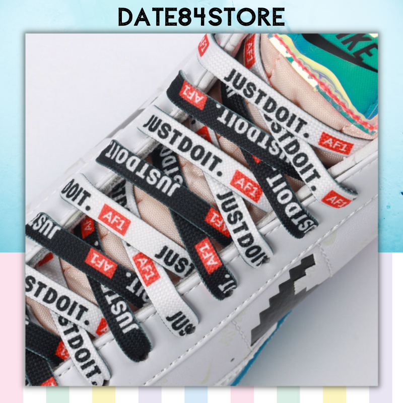 Dây giày cao cấp Just Do It bản dẹt cho giày thể thao 120cm Date84store