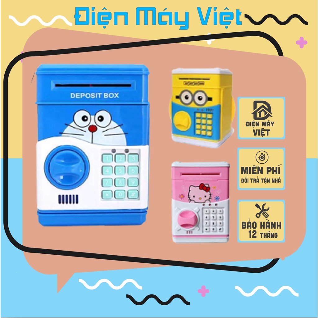 Két sắt điện tử mini nhiều mẫu, két sắt thông minh cho bé - Bảo Hành 6 Tháng