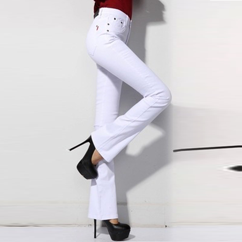 [HCM]Quần KAKI nữ lưng cao ống loe cực kỳ quý phái, chất liệu dày co giãn thoải mái 91100