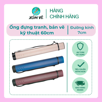 Ống đựng giấy vẽ, ống đựng bản vẽ kỹ thuật 60cm Maries khổ A0/A1/A2/A3