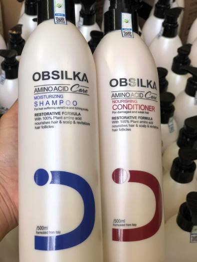 Bộ Dầu Gội Xả OBSILKA Siêu Dưỡng Chất 750ml