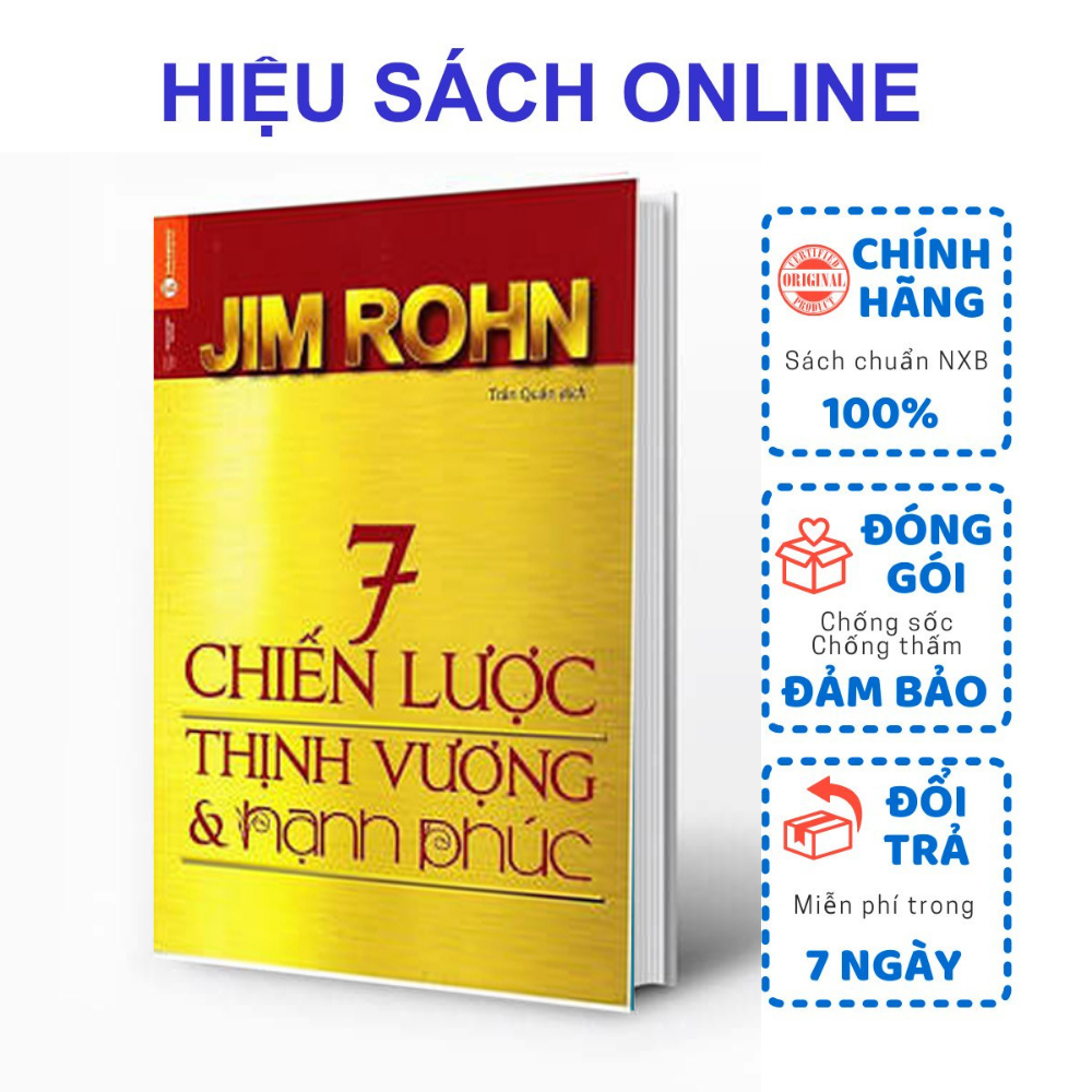 Sách - 7 Chiến Lược Thịnh Vượng Và Hạnh Phúc - Tặng kèm bookmark