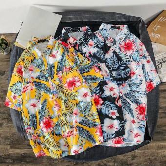 Áo Sơ Mi Đi Biển hawaii họa tiết cho nhóm ao trái cây đồ đôi lớp - Vải thô mỹ
