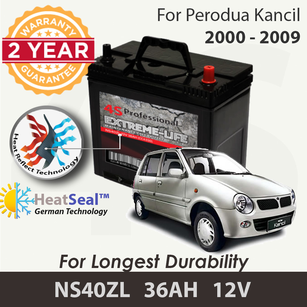 Free Self-Installation Kit Perodua Kancil 2000-2009 NS40ZL (36B20L) 4S Professional Extreme-Life MF Car Battery