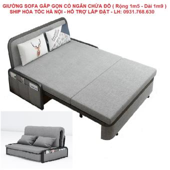 Bed sofa, folding sofa bed, sofa cum bed sofa, sofabeat, sofa bed, sofa pull into bed (width 1m5-long 1m9)