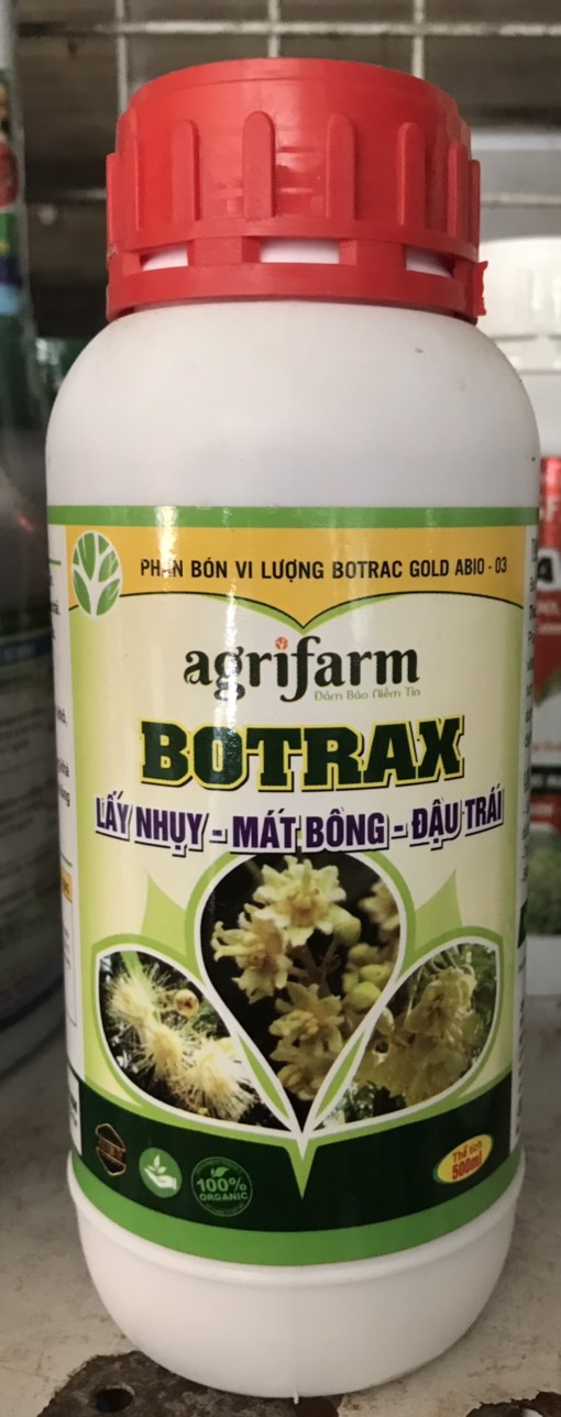 Phân bón BOTRAX lấy nhụy, mát bông, tăng đậu trái chai 500ml
