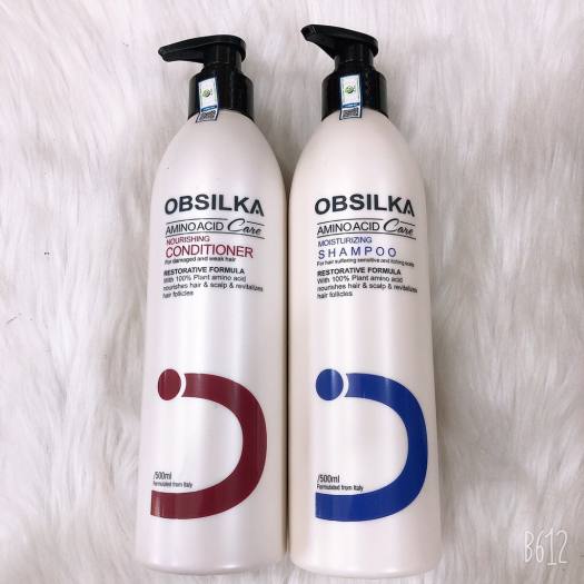 Bộ Dầu Gội Xả OBSILKA Siêu Dưỡng Chất 750ml