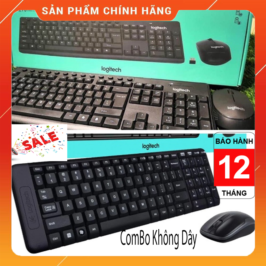 Combo bàn phím và chuột không dây logitech mk290 - bộ bàn phím máy tính - laptop - mouse không dây cao cấp - bảo hành 12 tháng