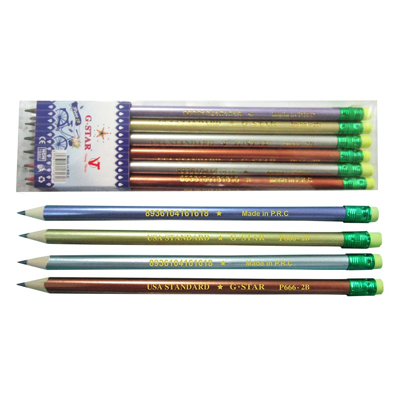 Hộp 12 Cây Viết Chì Gỗ 2B G-Star P-555