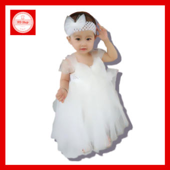 ĐẦM BÉ GÁI - VÁY CHO BÉ GÁI NƠ ĐÍNH ĐÁ - THỜI TRANG TRẺ EM 2021