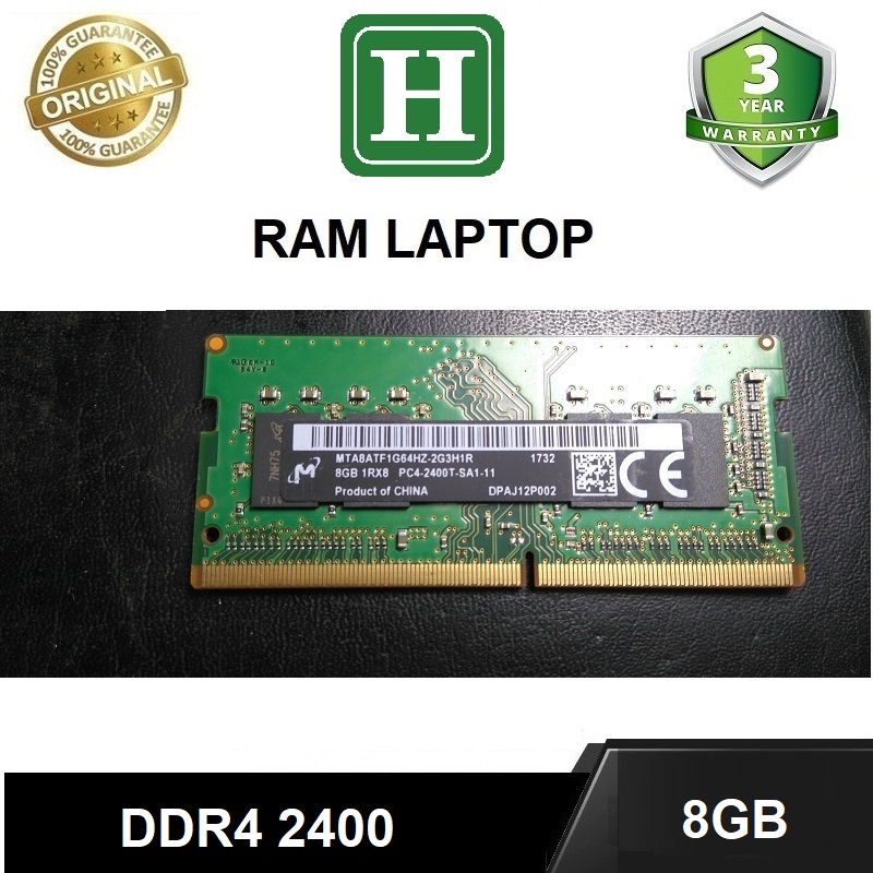 Ram Laptop DDR4 8GB Bus 2400 tháo máy Bảo Hành 3 Năm