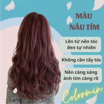 Thuốc Nhuộm Tóc Màu Nâu Tím Không Cần Tẩy| COLORMIN