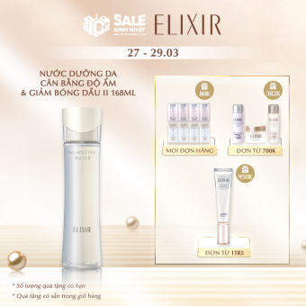 Nước dưỡng da cân bằng độ ẩm & giảm bóng dầu Elixir Reflet Balancing Water II 168ml