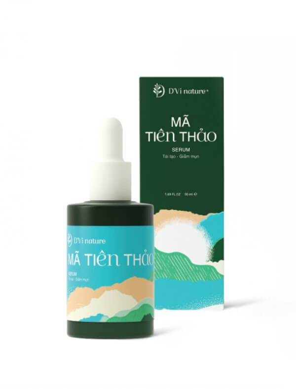 Mã tiên thảo D'Vi nature giúp gom khô còi mụn, giảm nhờn, lỗ chân lông thu nhỏ