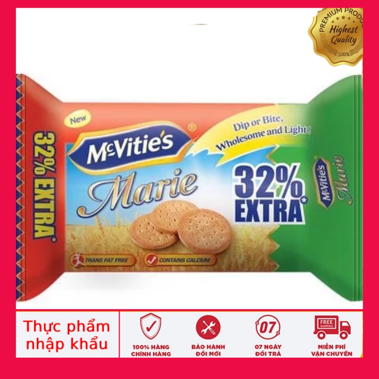 Bánh quy lúa mì nguyên cám McVities marie 83.3g