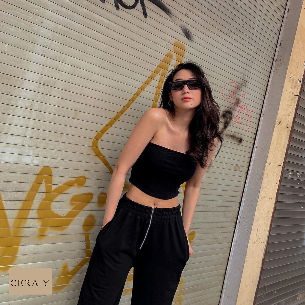 Áo bra nữ, áo ống croptop CERA-Y thun tăm co dãn nhiều màu CRA031