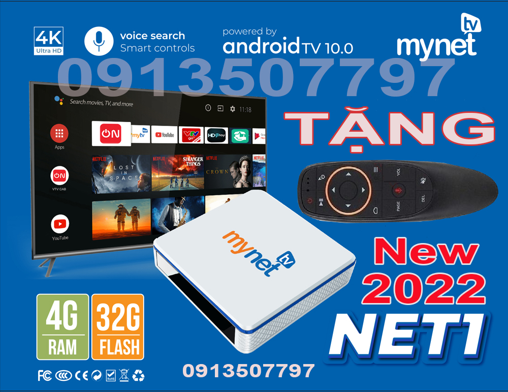 Mytv net ram 4g rom 32g tặng chuột bay tìm kiếm giọng nói