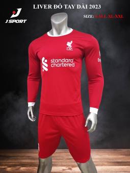 Quần Áo Bóng Đá LIVERPOOLL đỏ dài tay  2023 THUN LẠNH CAO CẤP