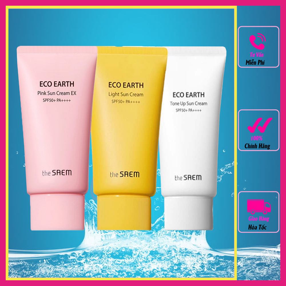 Kem Chống Nắng The Seam Eco Earth Power Pink (SPF 50+/PA)++++