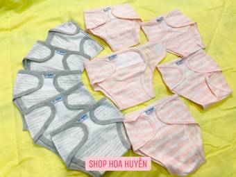 Combo 5 Cái Tả Vải Dán- Quần đóng bỉm Dùng cho bé  Sơ Sinh Dokma  (0-3 THÁNG)