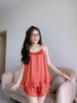 ĐỒ BỘ PHI BÓNG ĐÙI DÂY, MÚT NGỰC CHẤT PHI BÓNG MỀM MỊN, SEXY